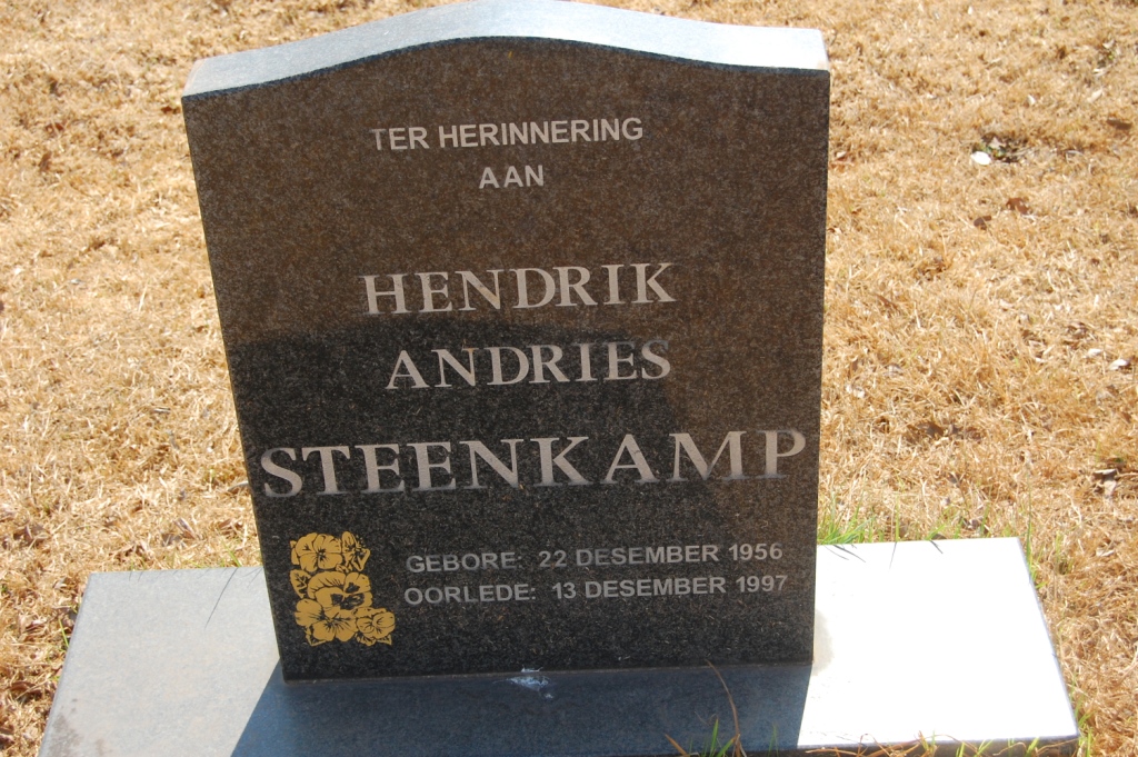 STEENKAMP Hendrik Andries 1956-1997