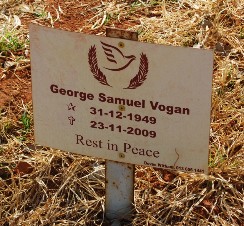 VOGAN George Samuel 1949-2009