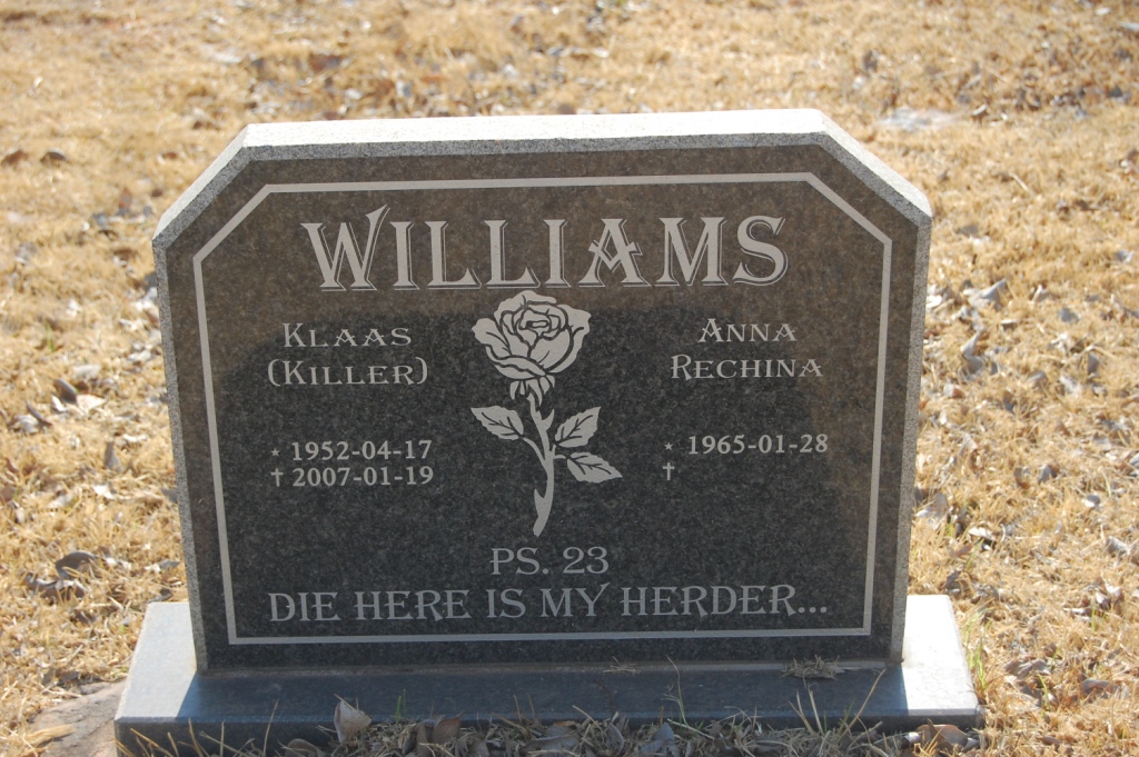 WILLIAMS Klaas 1952-2007 &amp; Anna Rechina 1965-