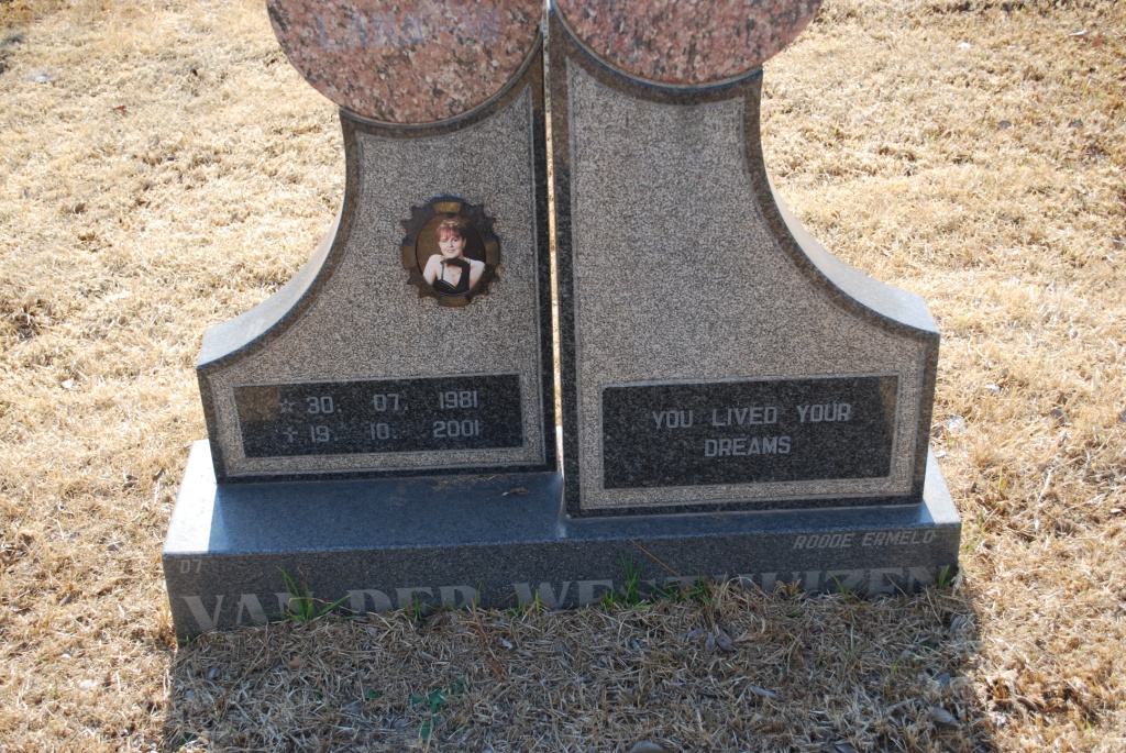 WESTHUIZEN Lizann, van der 1981-2001