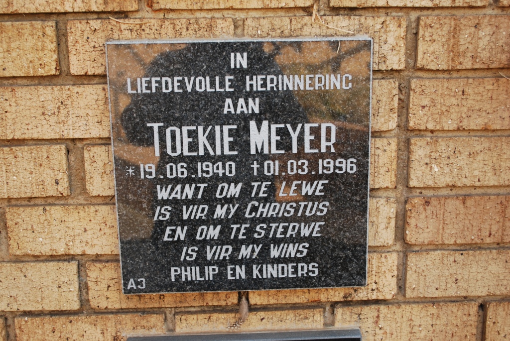 MEYER Toekie 1940-1996