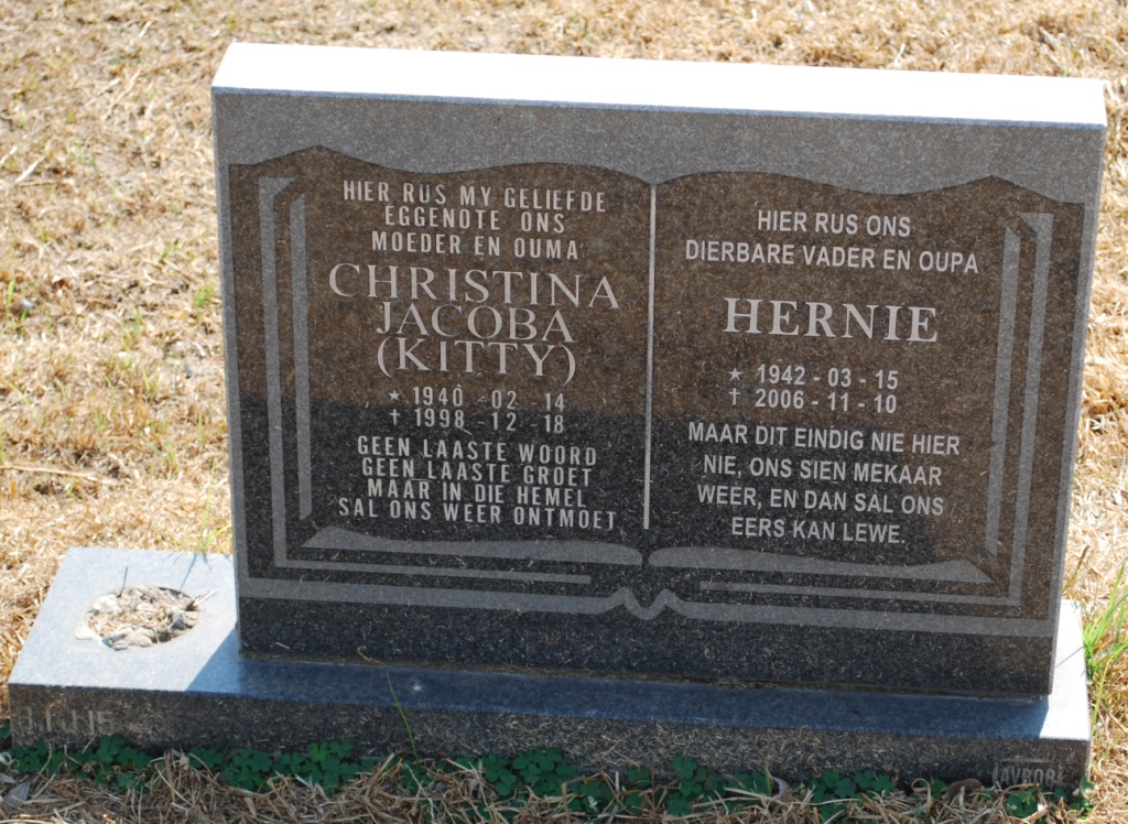 ? Hernie 1942-2006 &amp;  Christina Jacoba 1940-1998