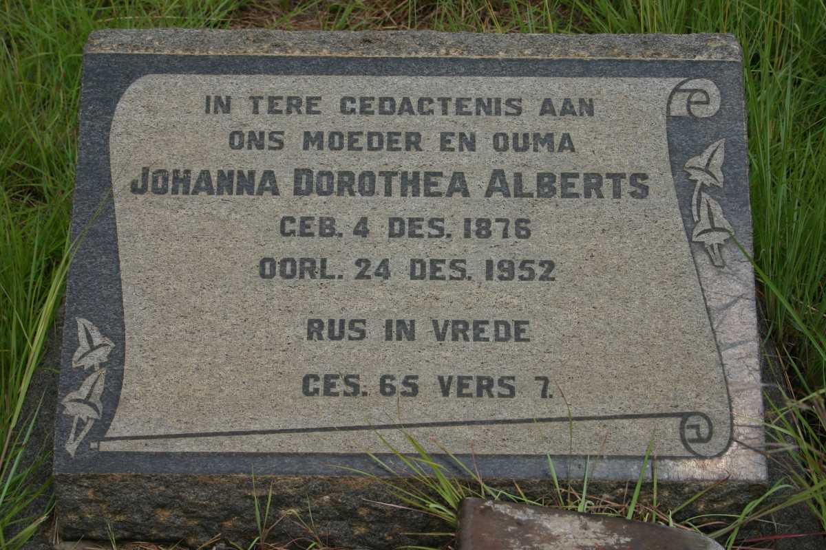 ALBERTS Johanna Dorothea 1876-1952
