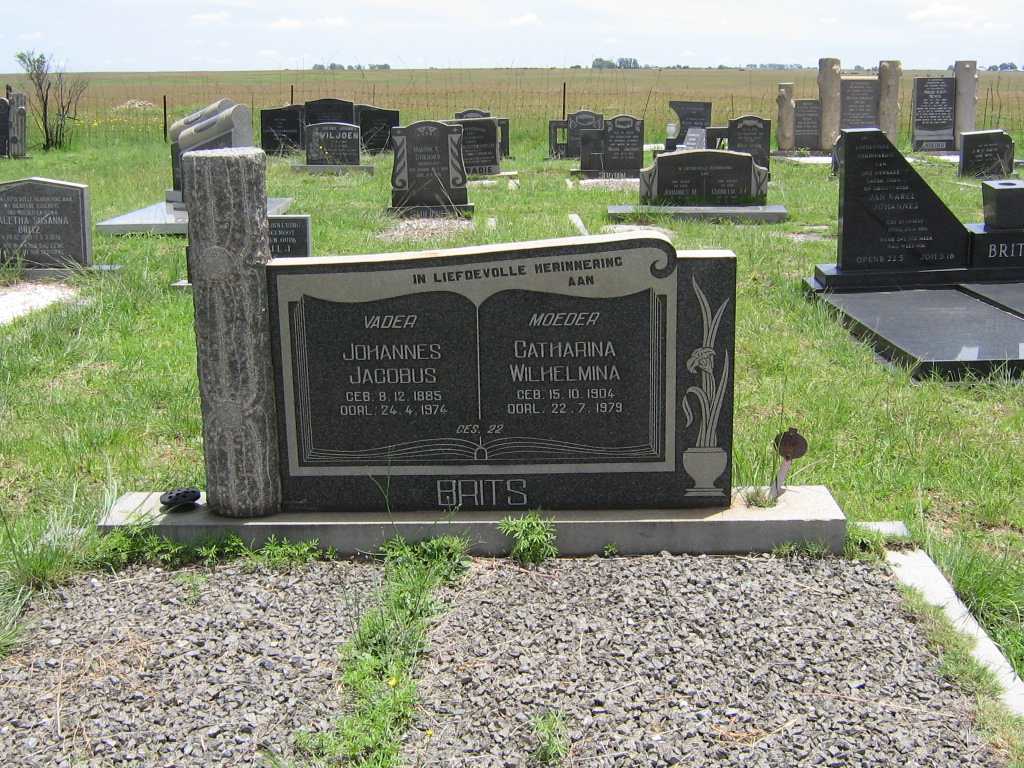BRITS Johannes Jacobus 1885-1974 &amp; Catharina Wilhelmina 1904-1979