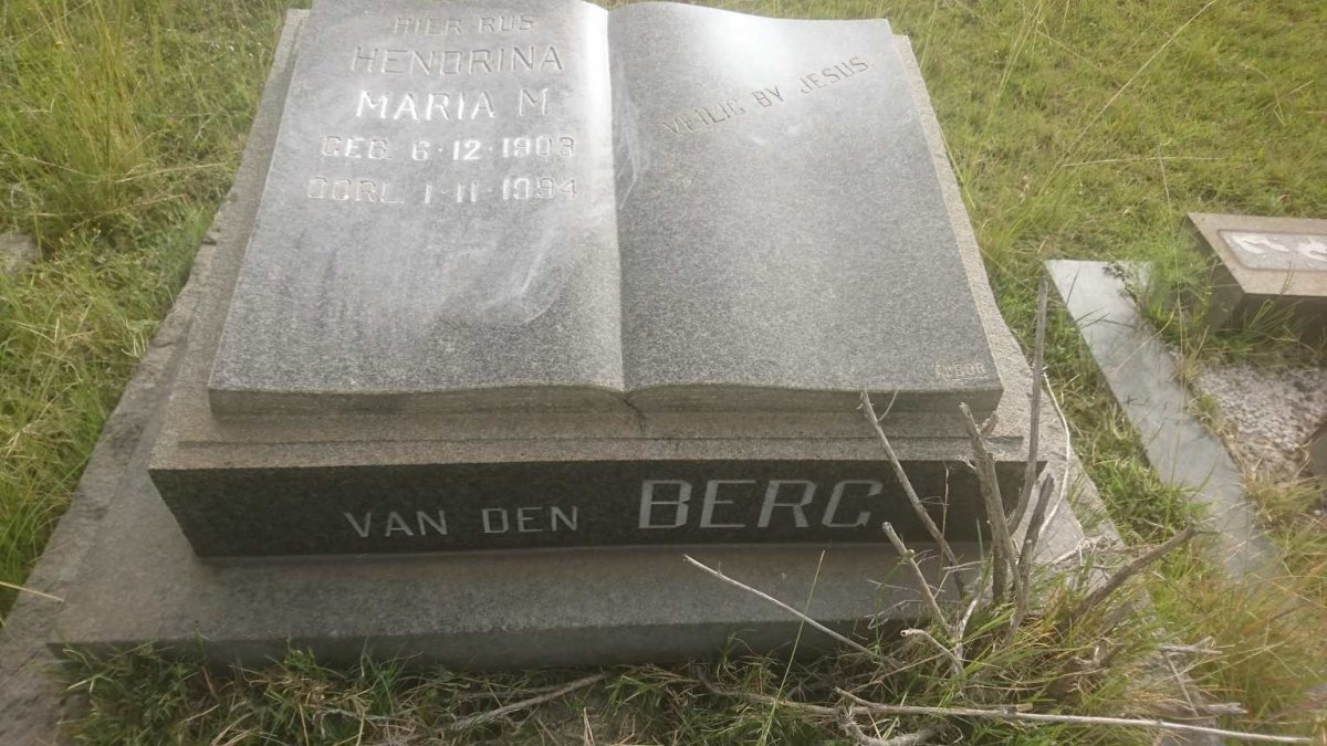 BERG Hendrina Maria M., van den 1903-1994