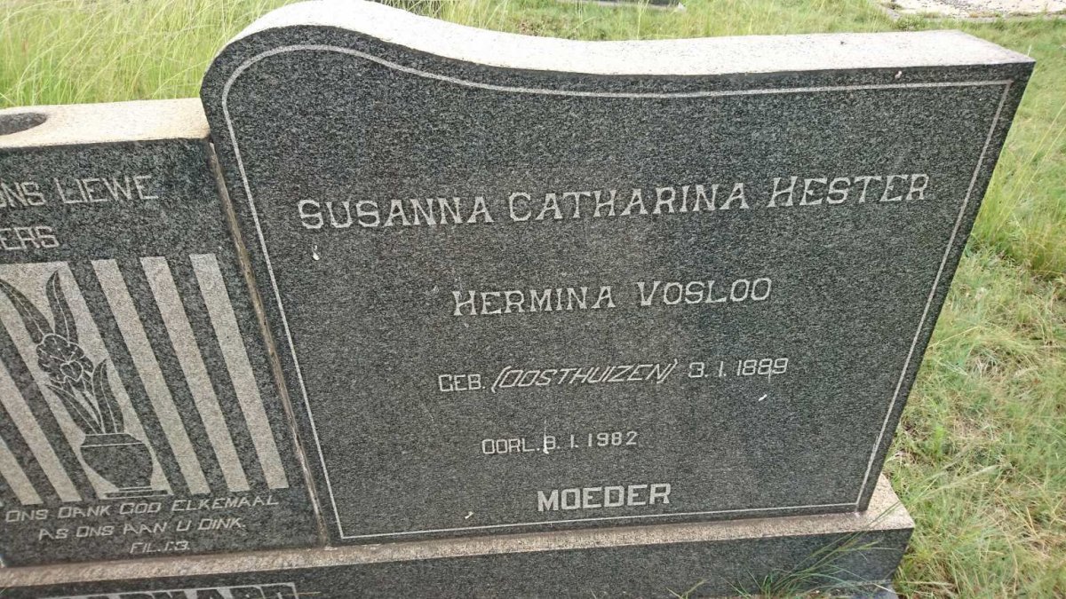 BARNARD Thomas Arnoldus 1884-1956 &amp; Susanna Catharina Hester Hermina OOSTHUIZEN 1889-1982