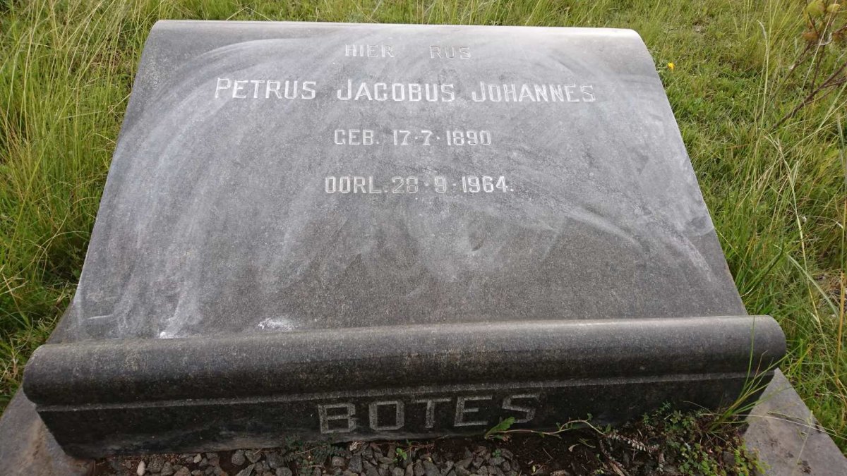 BOTES Petrus Jacobus Johannes 1890-1964