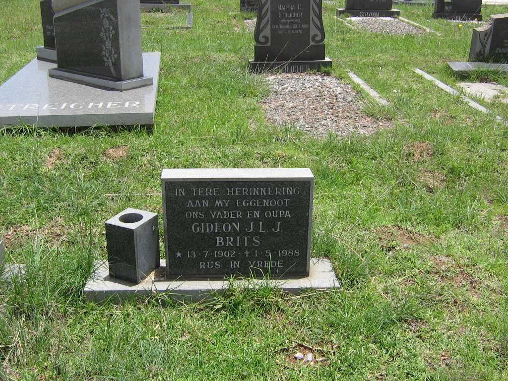 BRITS Gideon J.L.J. 1902-1988
