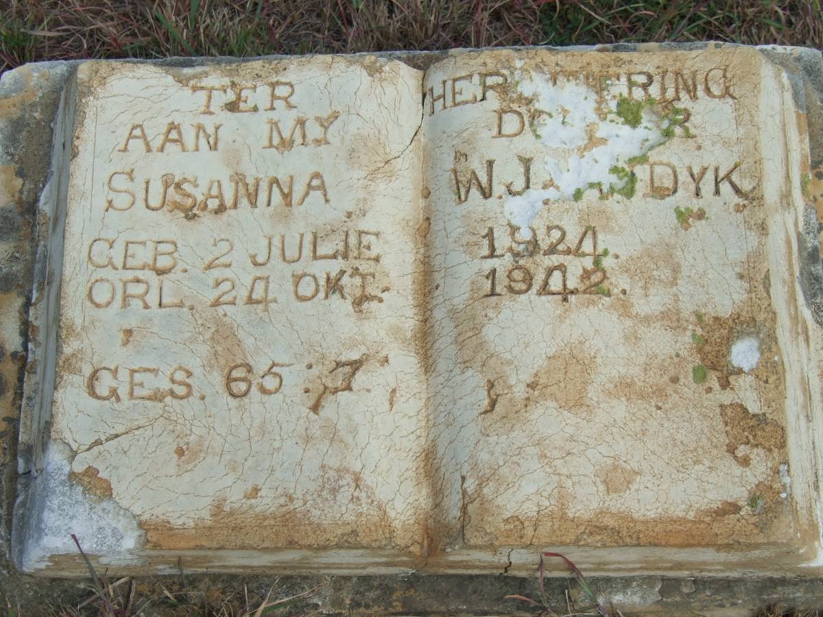 DYK Susanna W.J., van 1924-1942