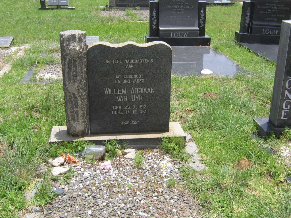 DYK Willem Adriaan, van 1912-1971