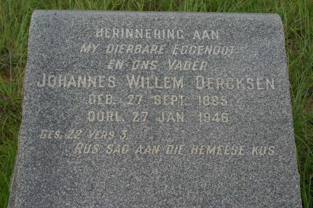 DERCKSEN Johannes Willem 1885-1946