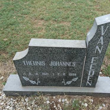 EEDEN Theunis Johannes, van 1921-1994