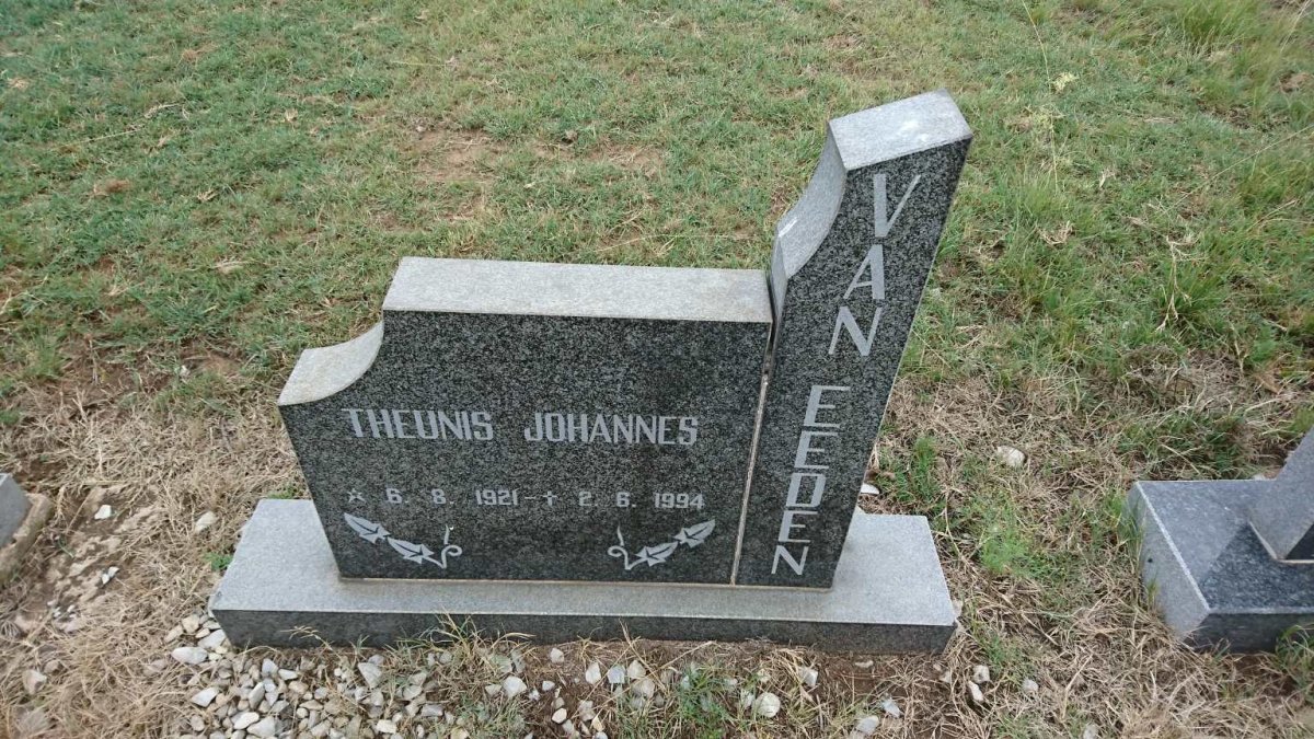EEDEN Theunis Johannes, van 1921-1994