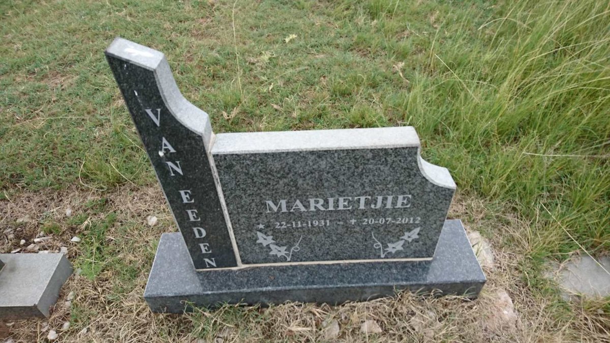EEDEN Marietjie, van 1931-2012