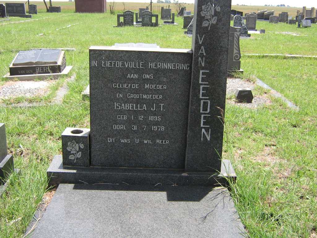 EEDEN Isabella J.T., van 1895-1978
