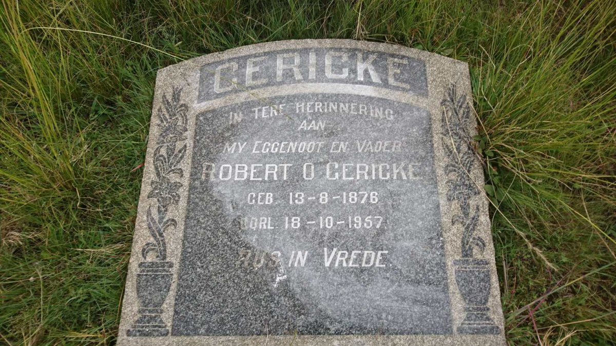GERICKE Robert O. 1876-1957