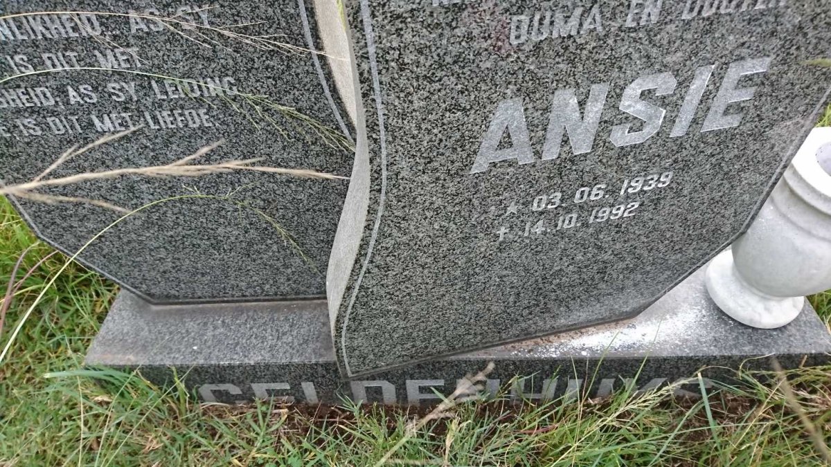 GELDENHUYS Ansie 1939-1992