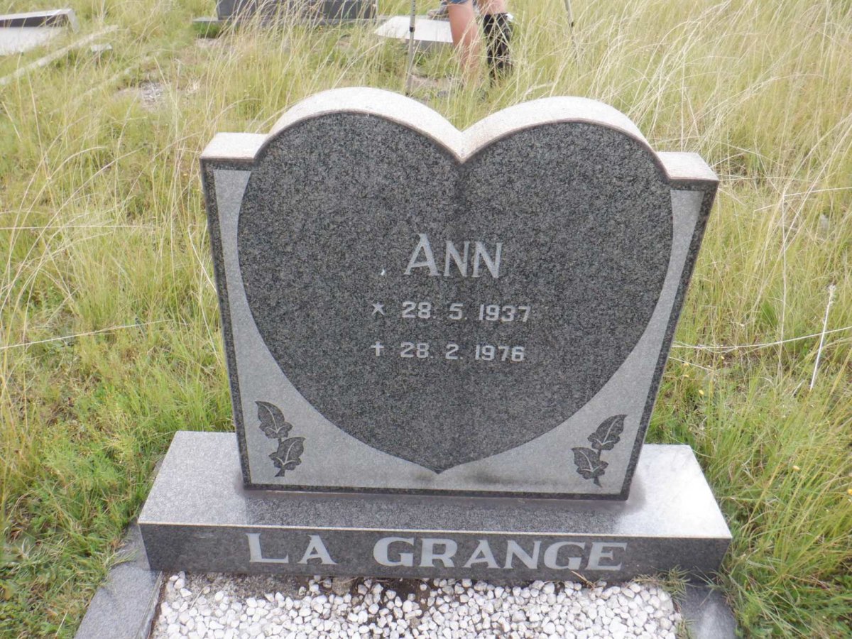 GRANGE Ann, la 1937-1976