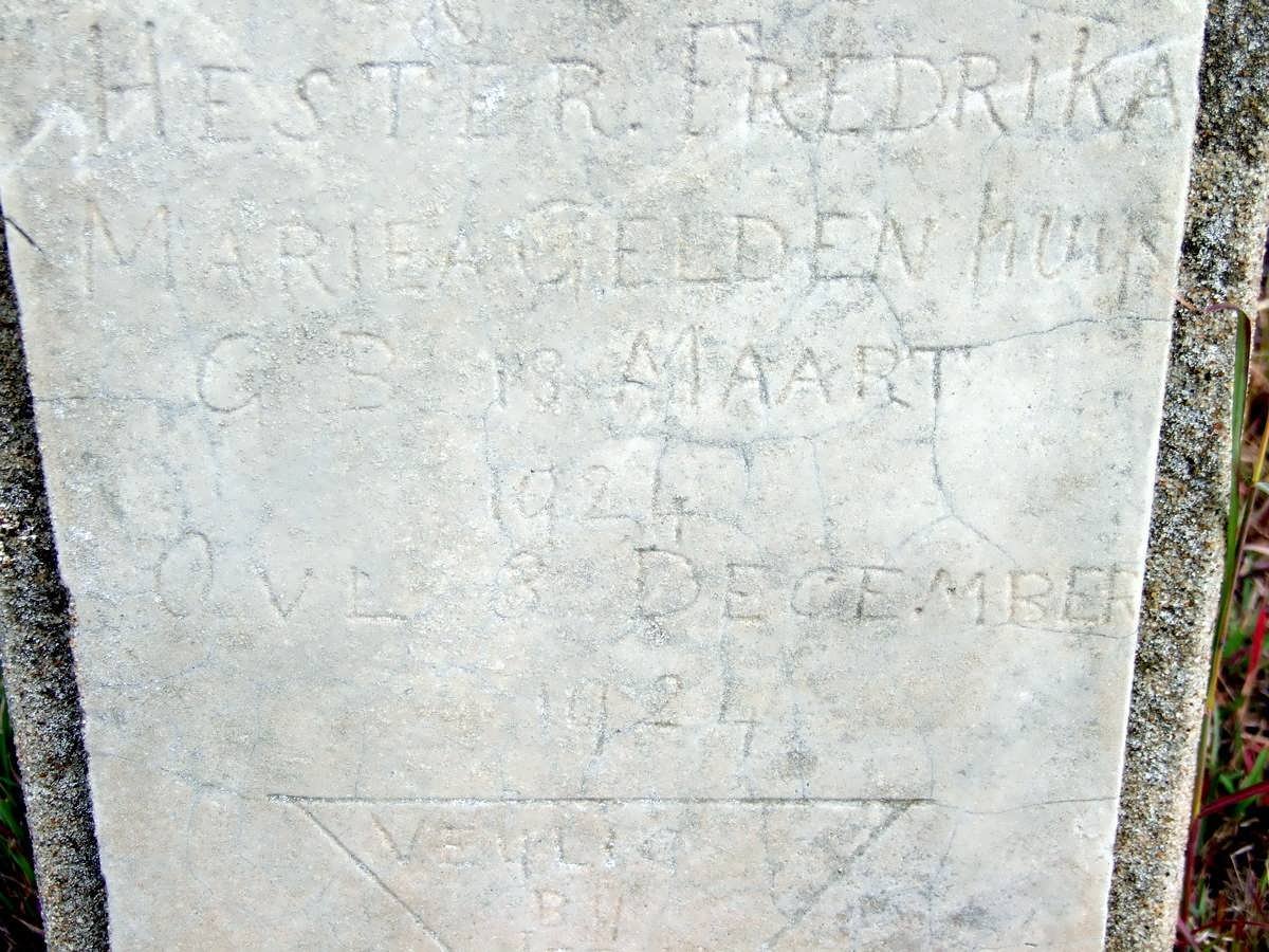 GELDENHUYS Hester Fredrika Mariea 1924-1924