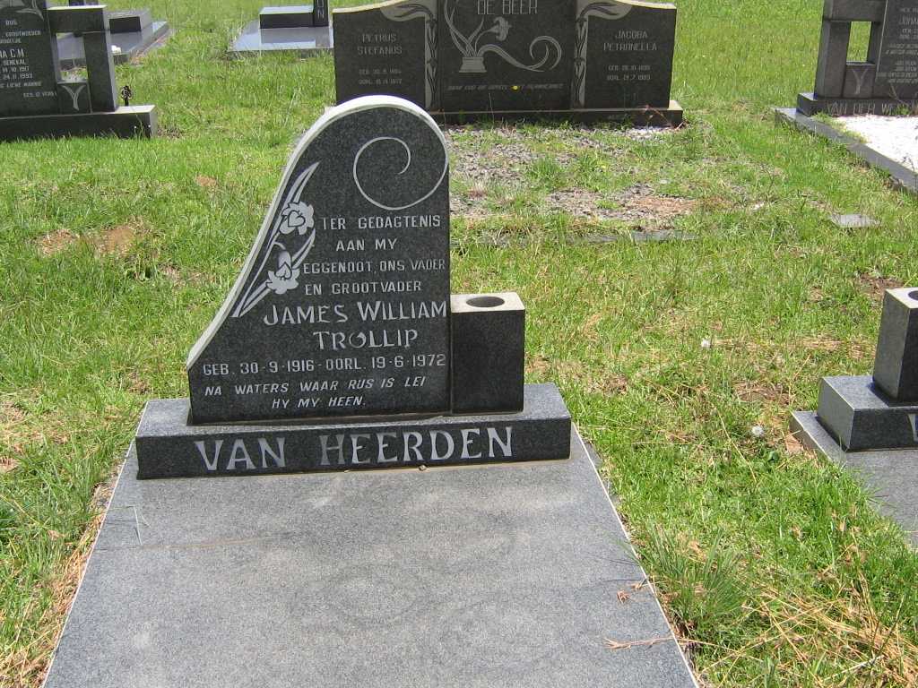 HEERDEN James William Trollip , van 1916-1972