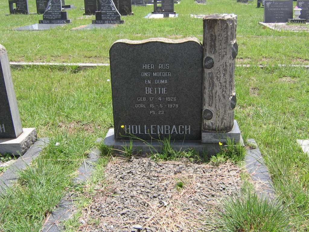 HOLLENBACH Bettie 1926-1979