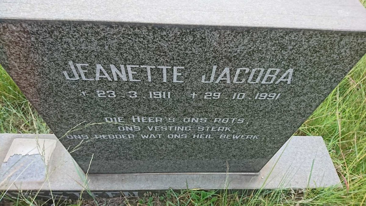 HUYSSTEEN Jeanette Jacoba, van 1911-1991