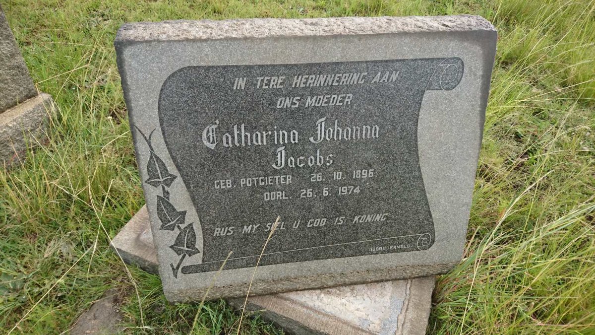 JACOBS Catharina Johanna nee POTGIETER 1896-1974