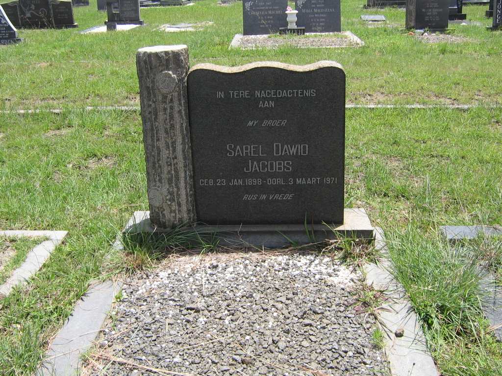 JACOBS Sarel Dawid 1898-1971