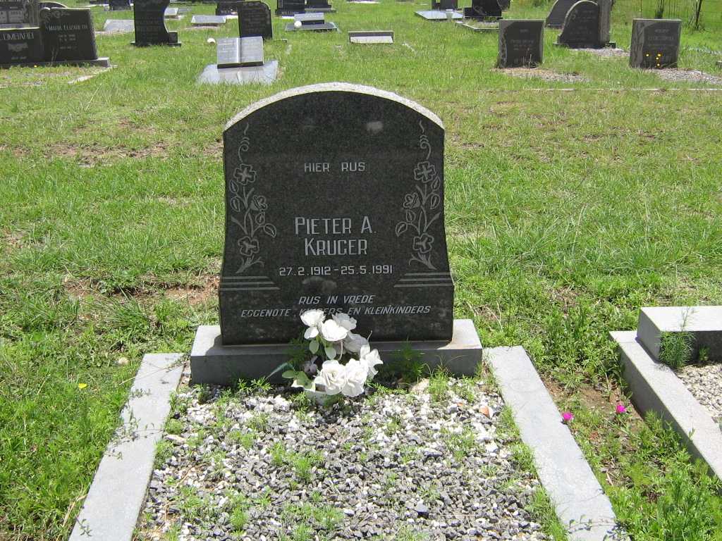KRUGER Pieter A. 1912-1991