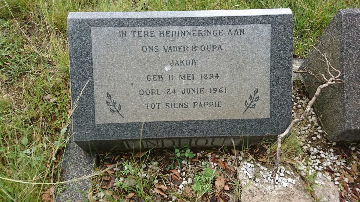 LINDHOUT Jakob 1894-1961 &amp; Magrietha Alida 1898-1960