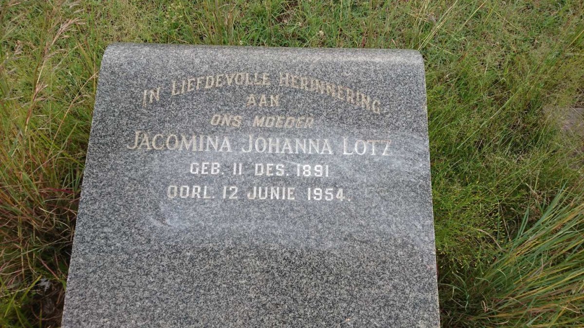 LOTZ Jacomina Johanna 1891-1954