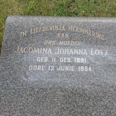LOTZ Jacomina Johanna 1891-1954