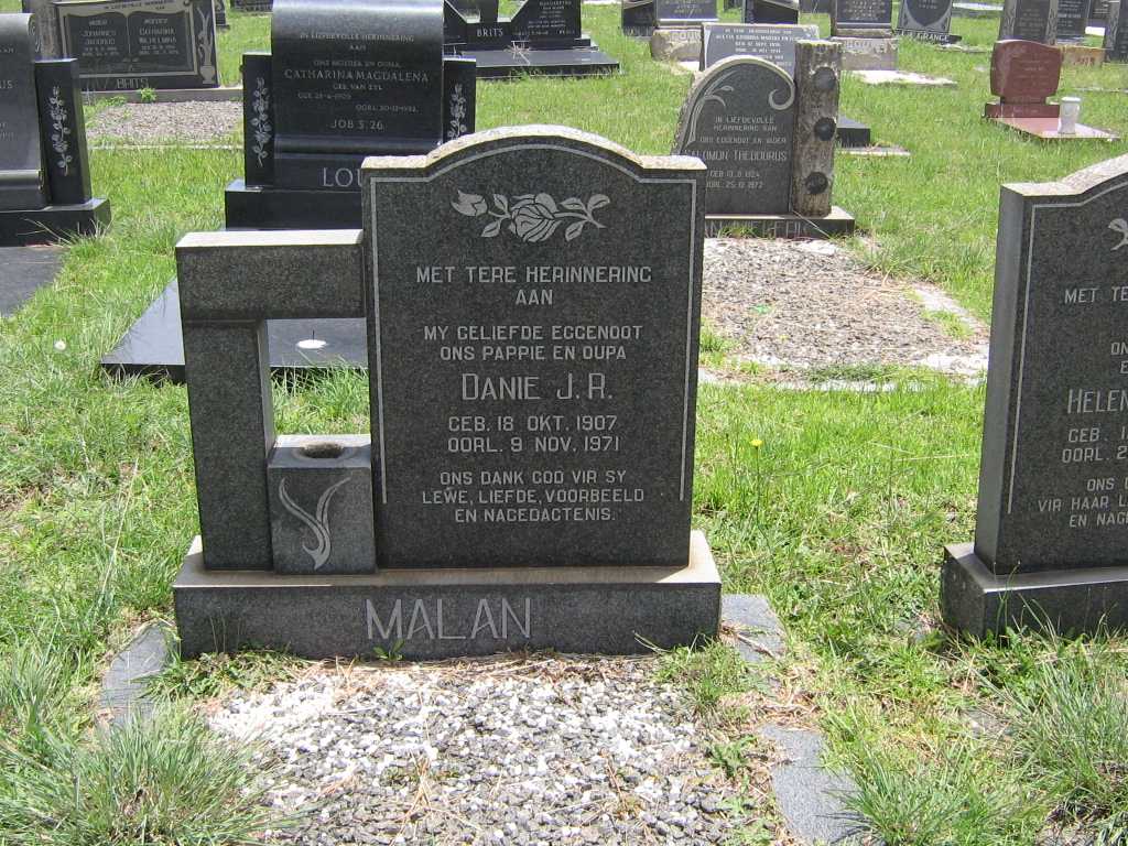 MALAN Danie J.R. 1907-1971