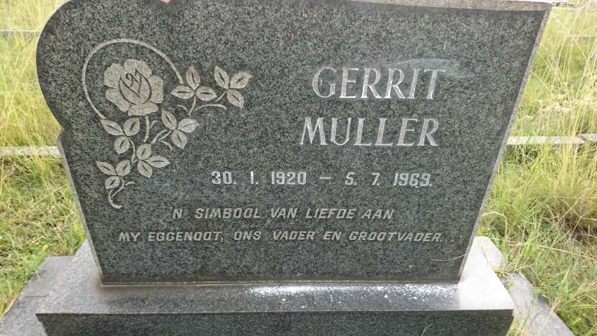 MULLER Gerrit 1920-1969