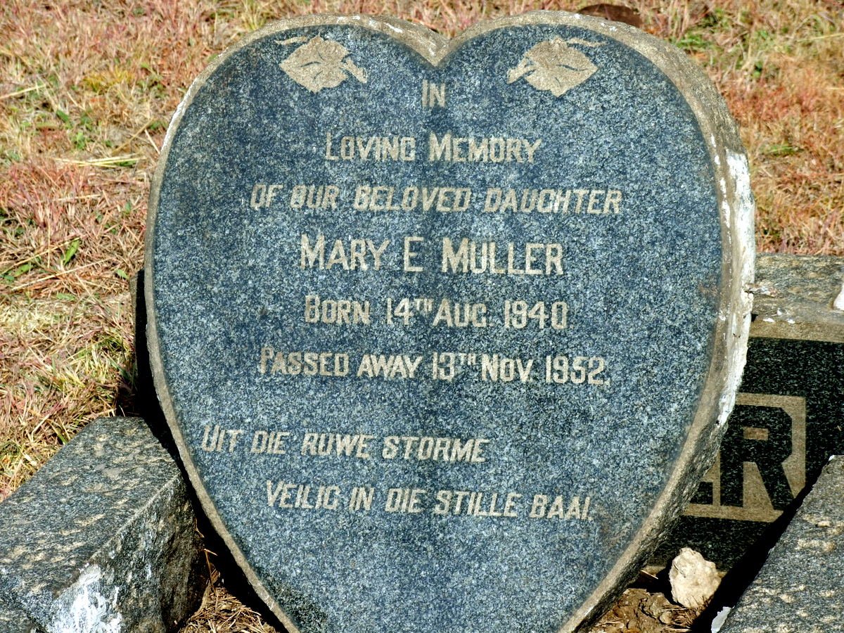 MULLER Mary E. 1940-1952