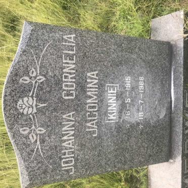 MERWE Johanna Cornelia Jacomina, van der 1915-1988