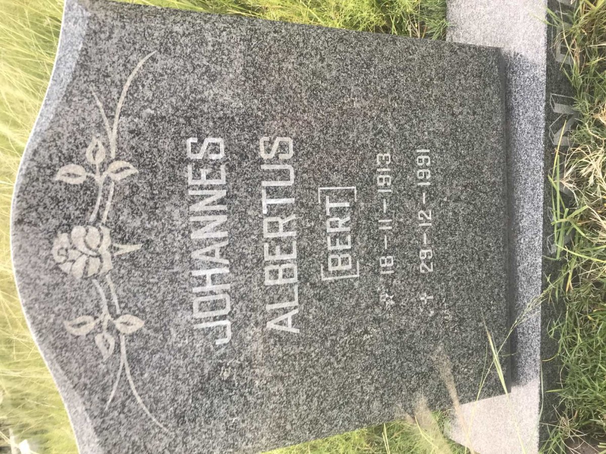 MERWE Johannes Albertus, van der 1913-1991
