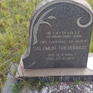 NIEKERK Salomon Theodorus, van 1924-1972