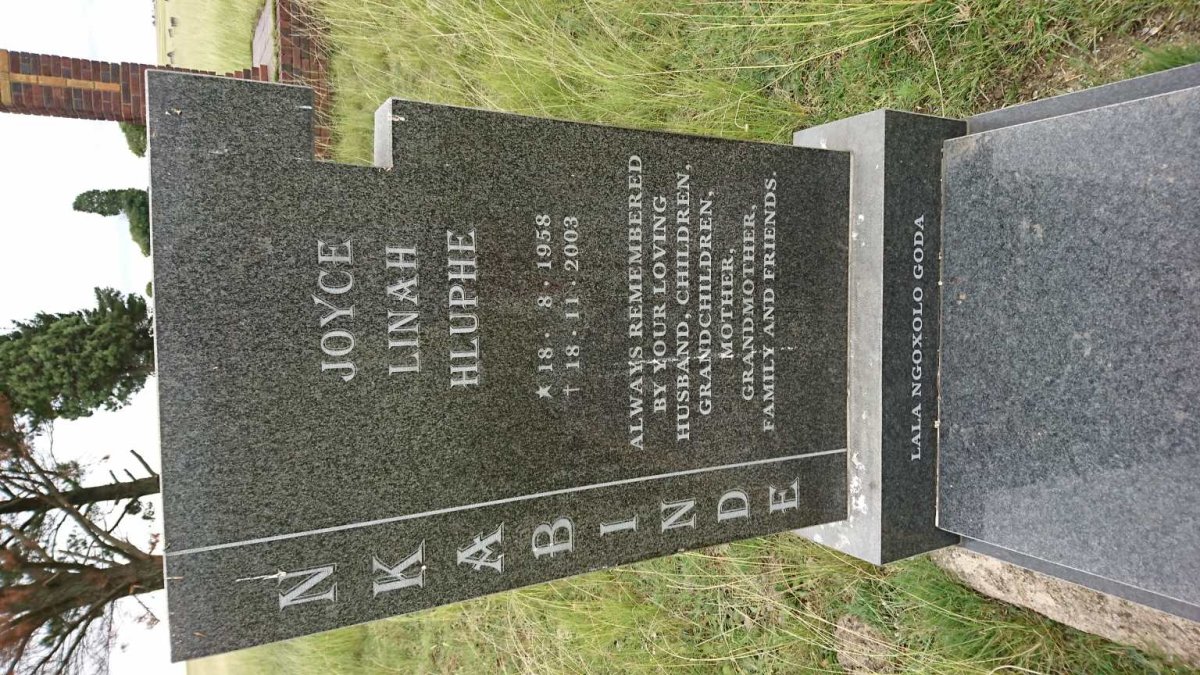 NKABINDE Joyce Linah Hluphe 1958-2003
