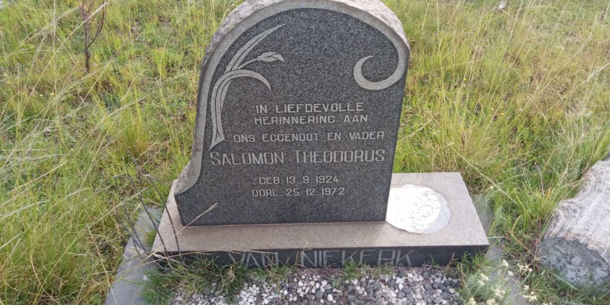 NIEKERK Salomon Theodorus, van 1924-1972