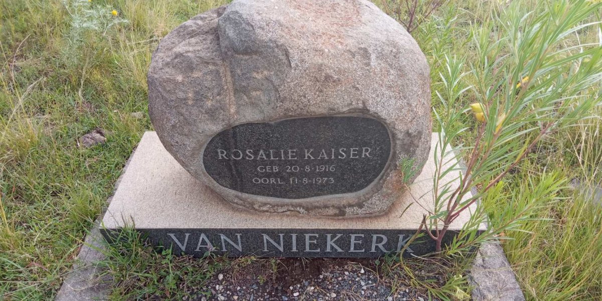 NIEKERK Rosalie Kaiser, van 1916-1973
