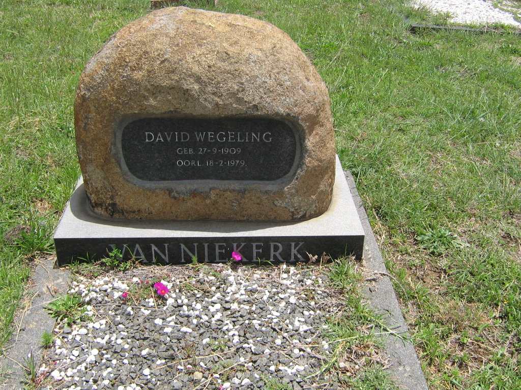 NIEKERK David Wegeling, van 1909-1979