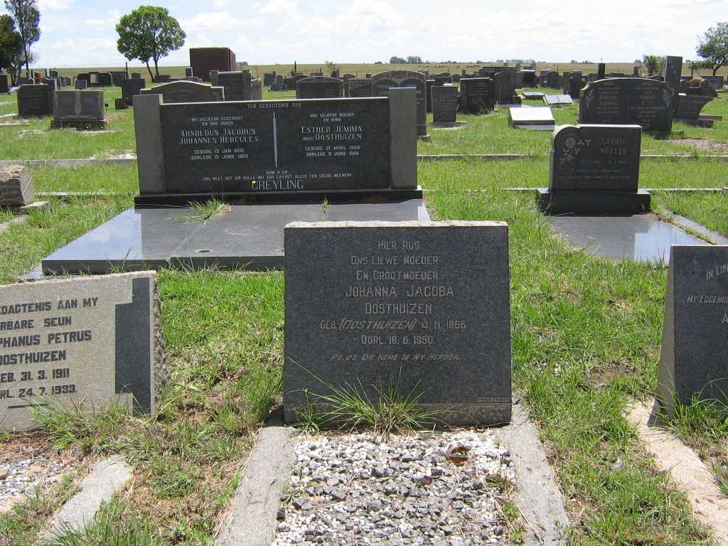 OOSTHUIZEN Johanna Jacoba nee OOSTHUIZEN 1866-1950