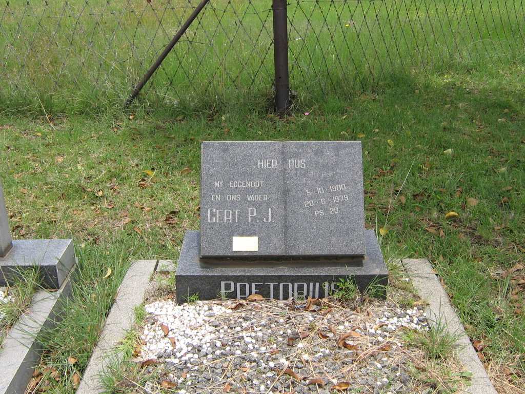 PRETORIUS Gert P.J. 1900-1979