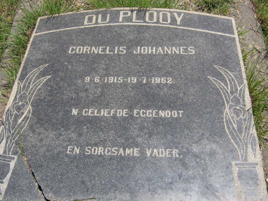 PLOOY Cornelis Johannes, du 1915-1962
