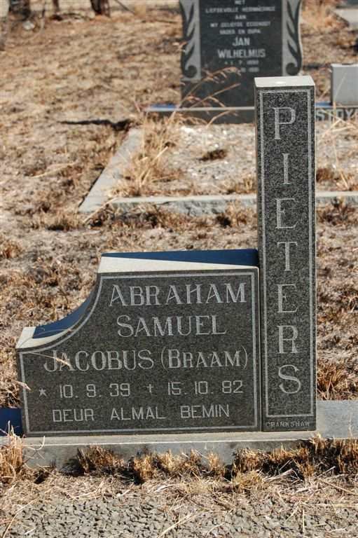 PIETERS Abraham Samuel Jacobus 1939-1982
