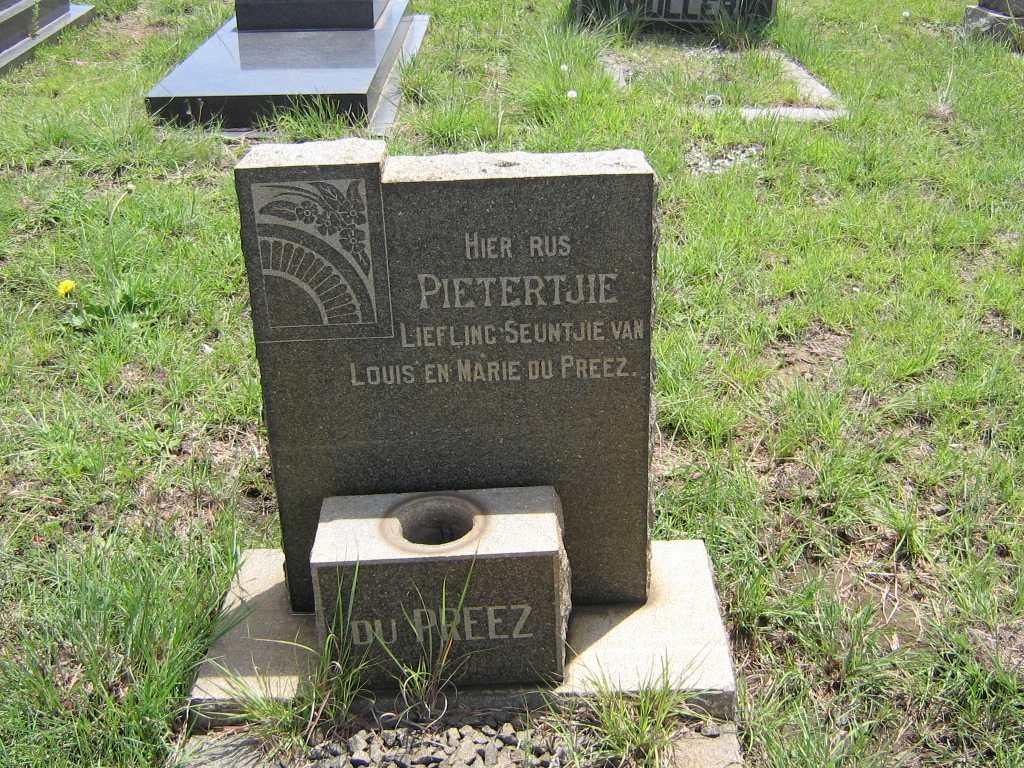 PREEZ Pietertjie, du