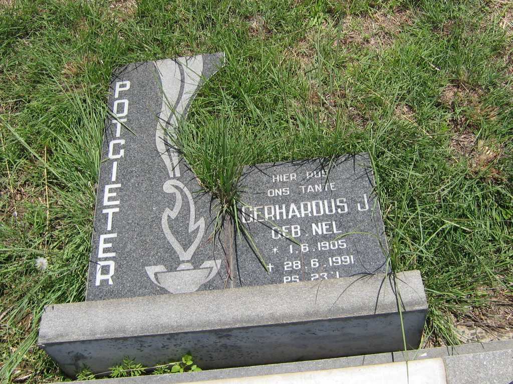 POTGIETER Gerhardus J. nee NEL 1905-1991