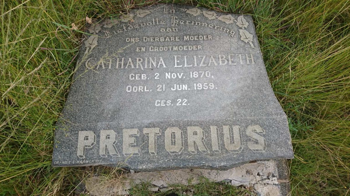 PRETORIUS Catharina Elizabeth 1870-1959