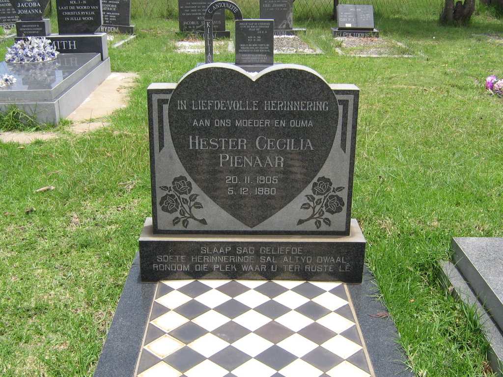 PIENAAR Hester Cecilia 1905-1980